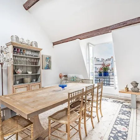 Apartmán Saint-germain 110 M2 Parisien, Poutres Piano