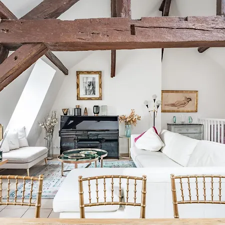 Apartmán Saint-germain 110 M2 Parisien, Poutres Piano